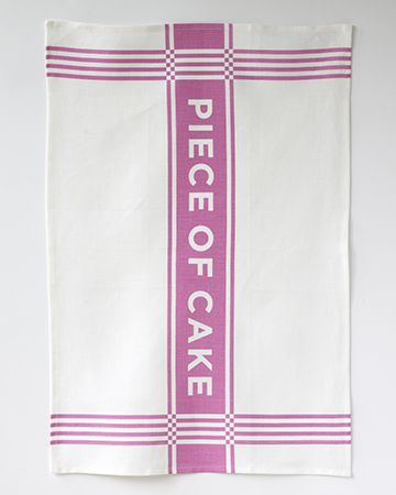 piece of cake tea towel